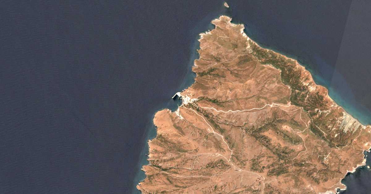 Carte satellite de Ágios Efstrátios