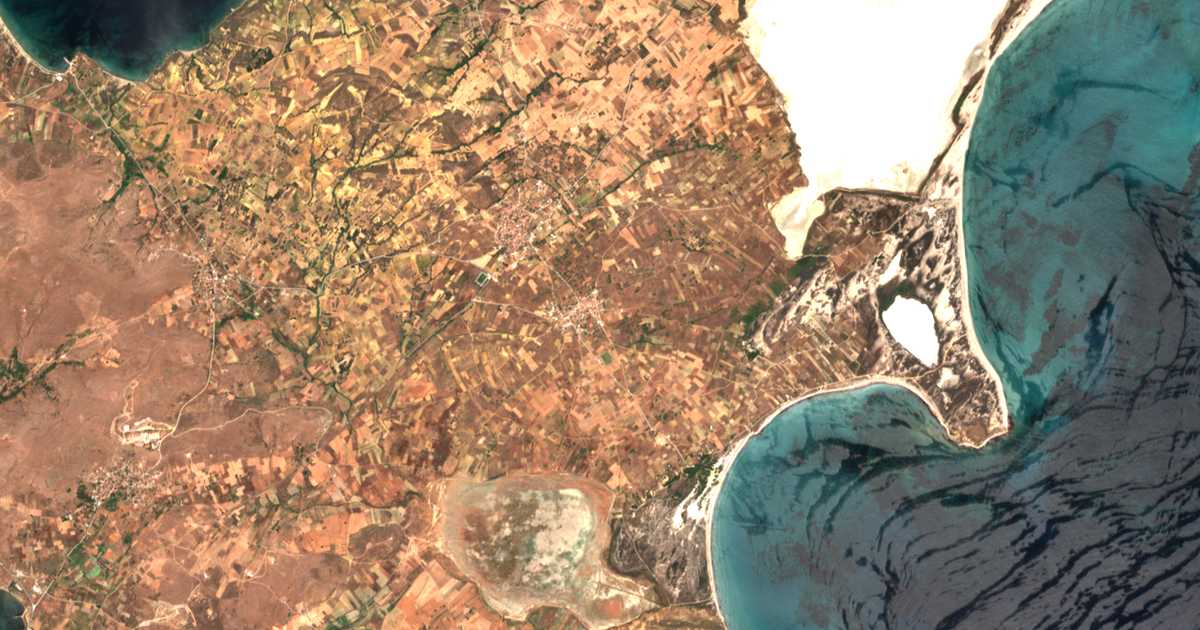 Carte satellite de Kalliópi