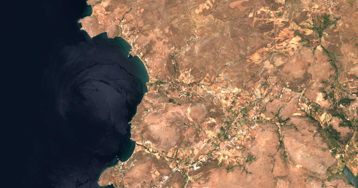 Carte satellite de Káspakas