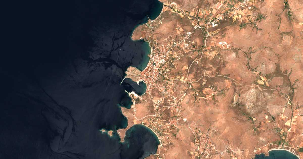 Carte satellite de Myrina