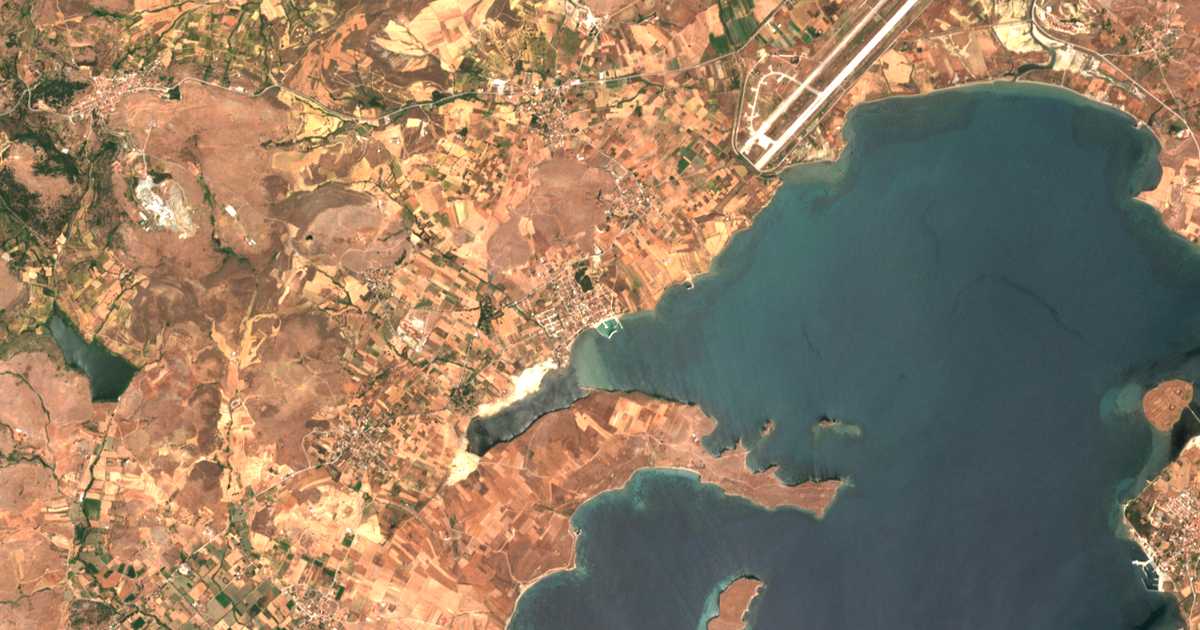 Carte satellite de Nea Koutali