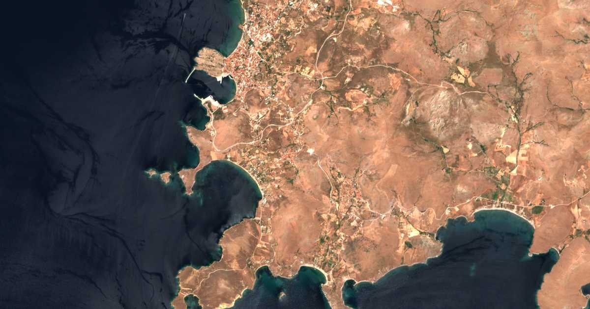 Carte satellite de Platý