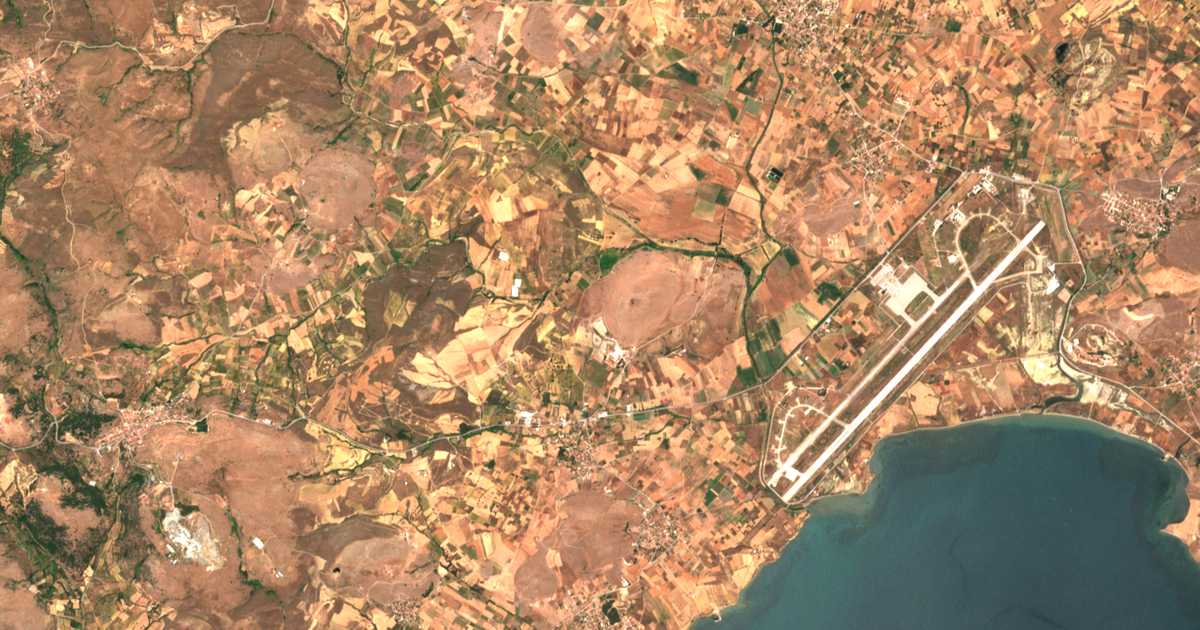 Carte satellite de Polióchni