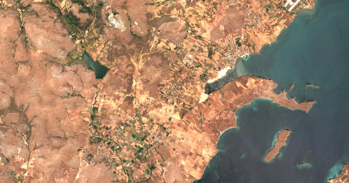 Carte satellite de Portianón