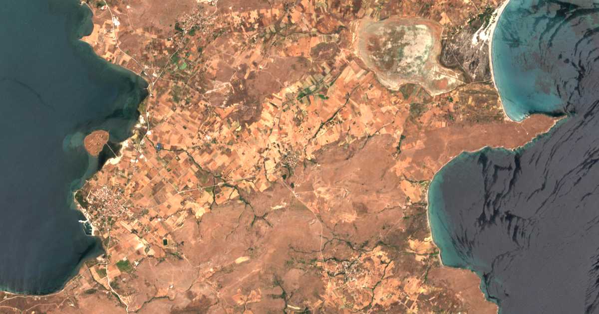 Carte satellite de Roussopoúlion