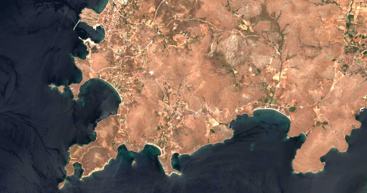 Carte satellite de Thános