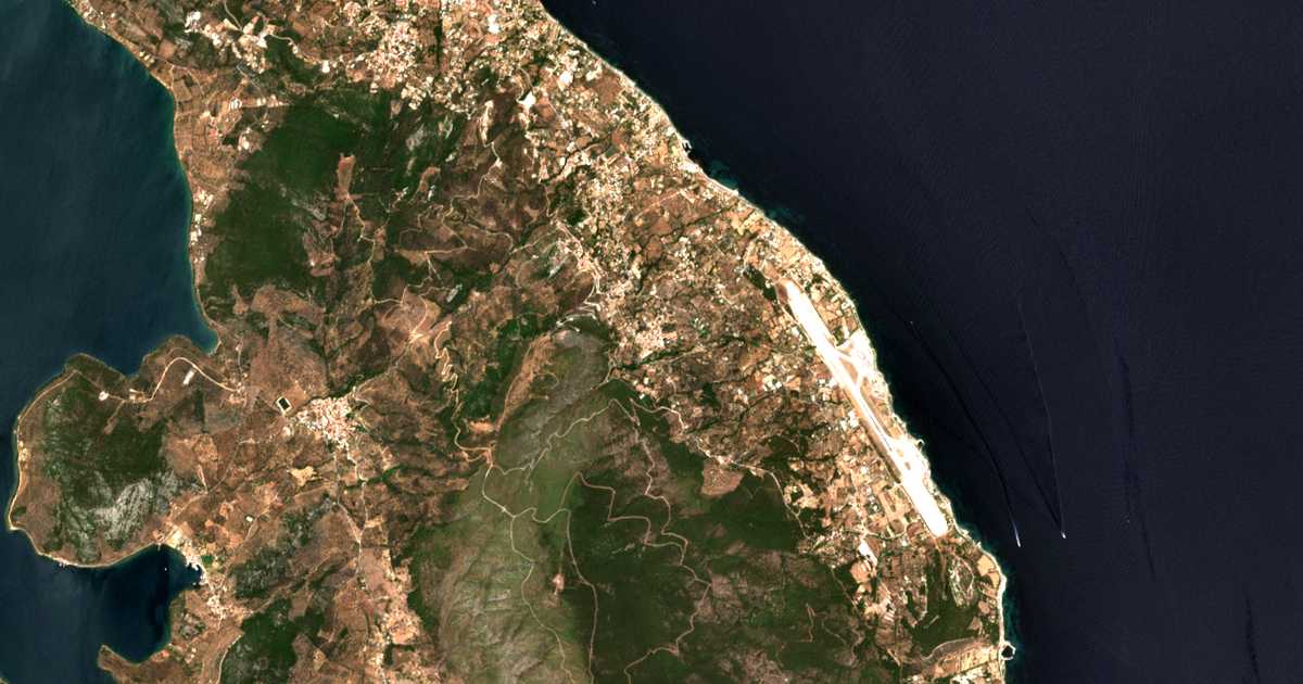 Carte satellite de Agía Marína