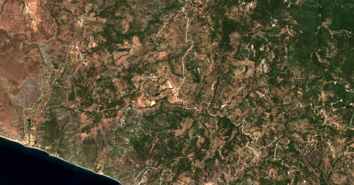 Carte satellite de Akrásion