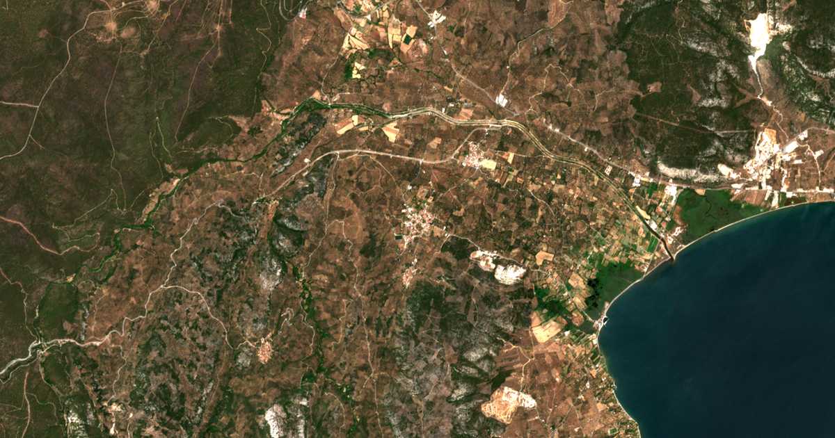 Carte satellite de Paleókipos