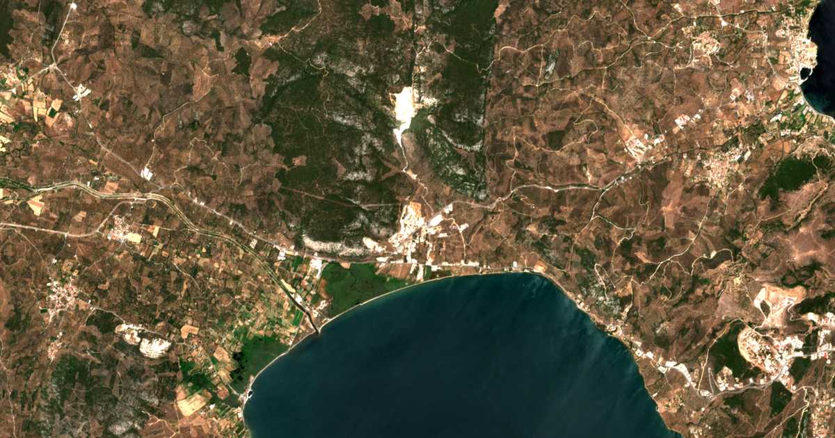 Carte satellite de Lárisos