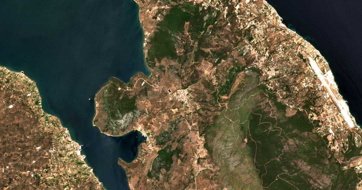 Carte satellite de Loutrá
