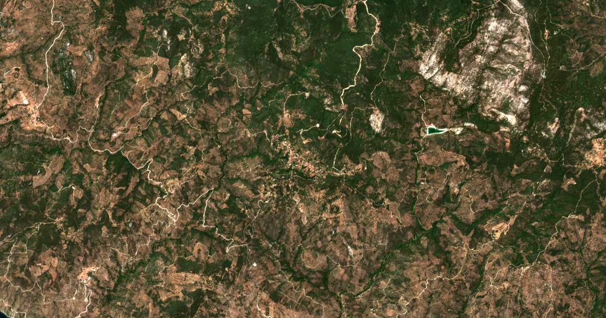 Carte satellite de Megalochórion