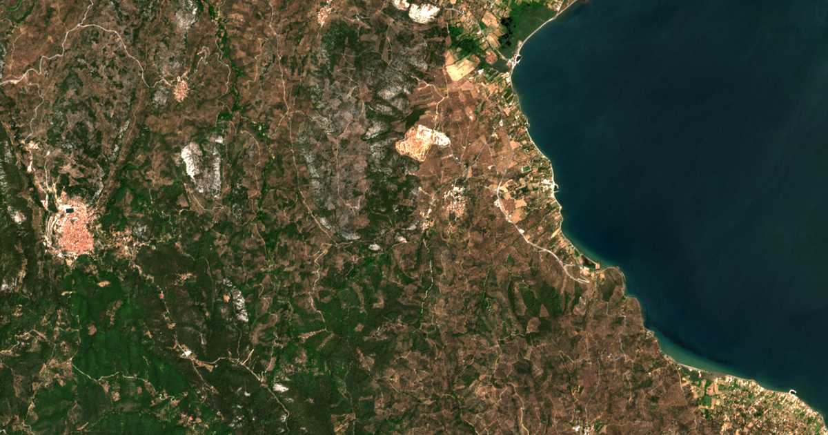 Carte satellite de Mychós