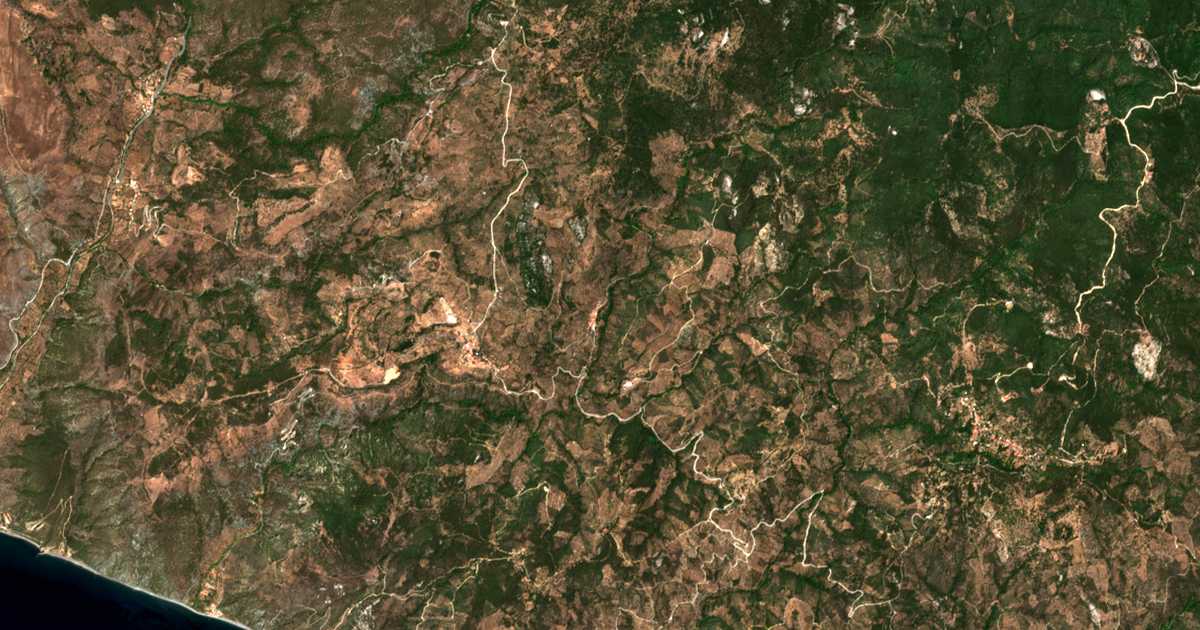 Carte satellite de Neochórion