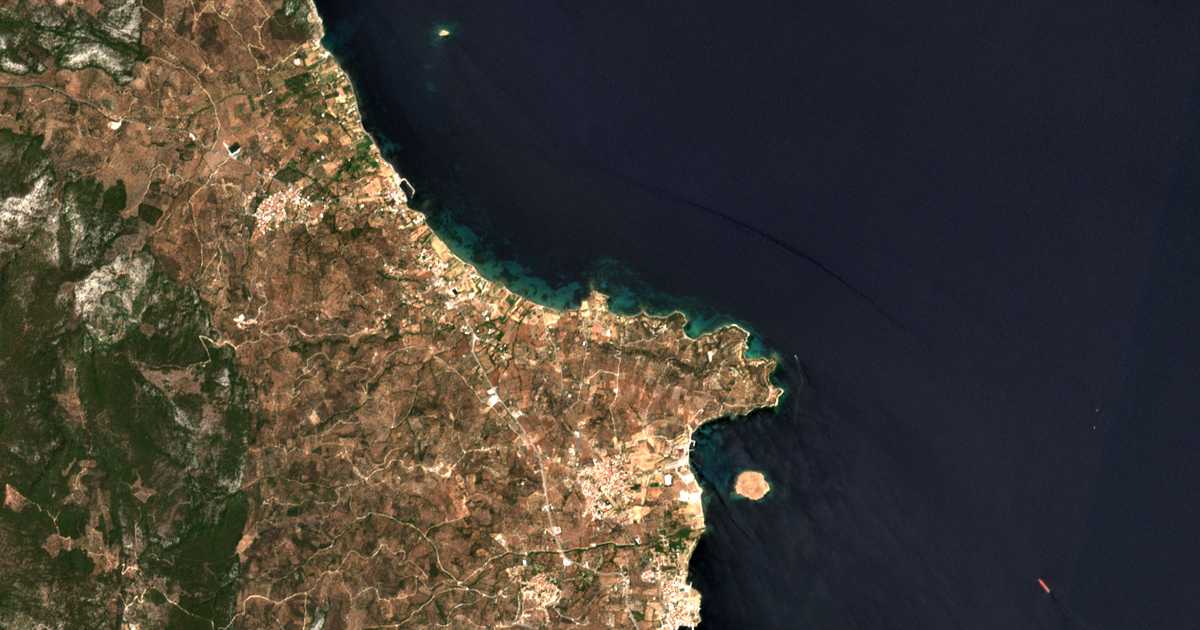 Carte satellite de Nisélia