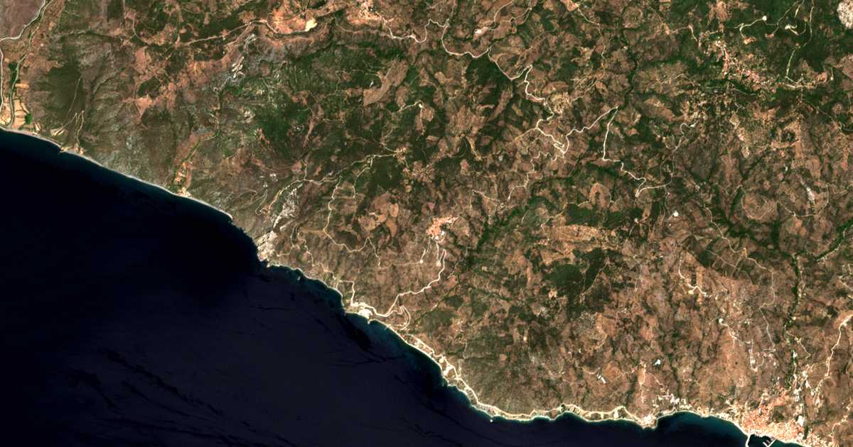 Carte satellite de Palaiochórion