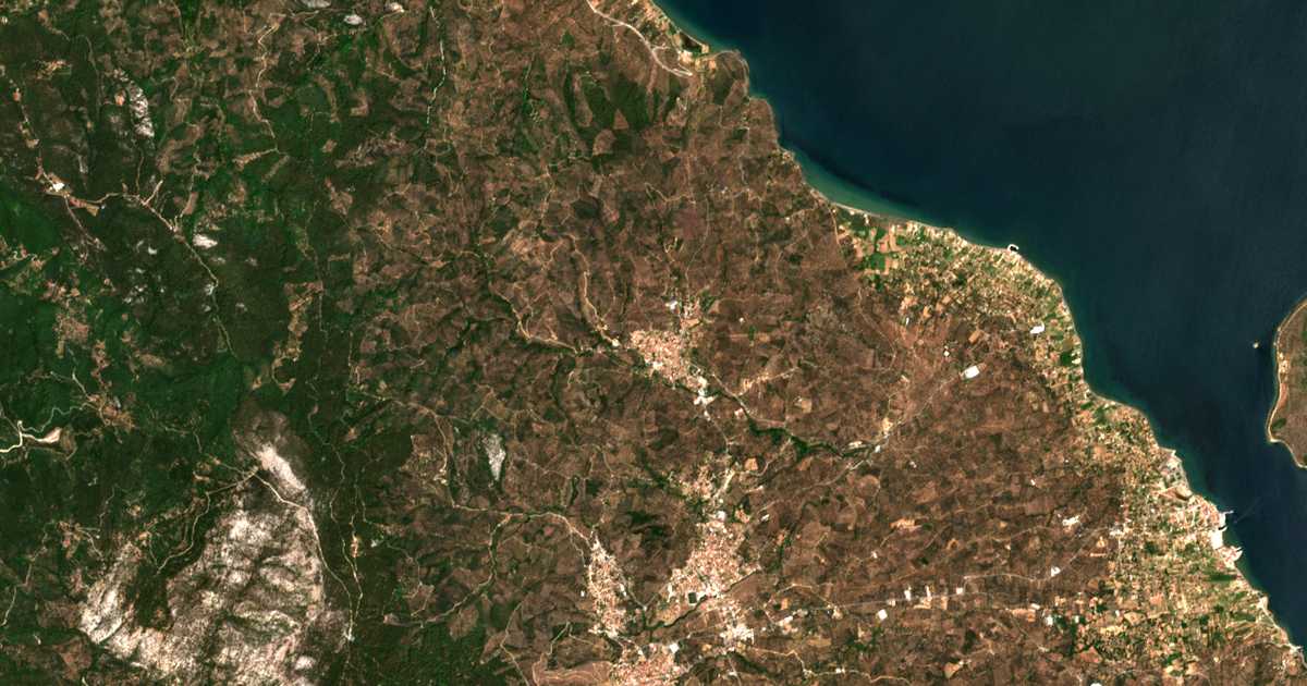 Carte satellite de Paleókipos