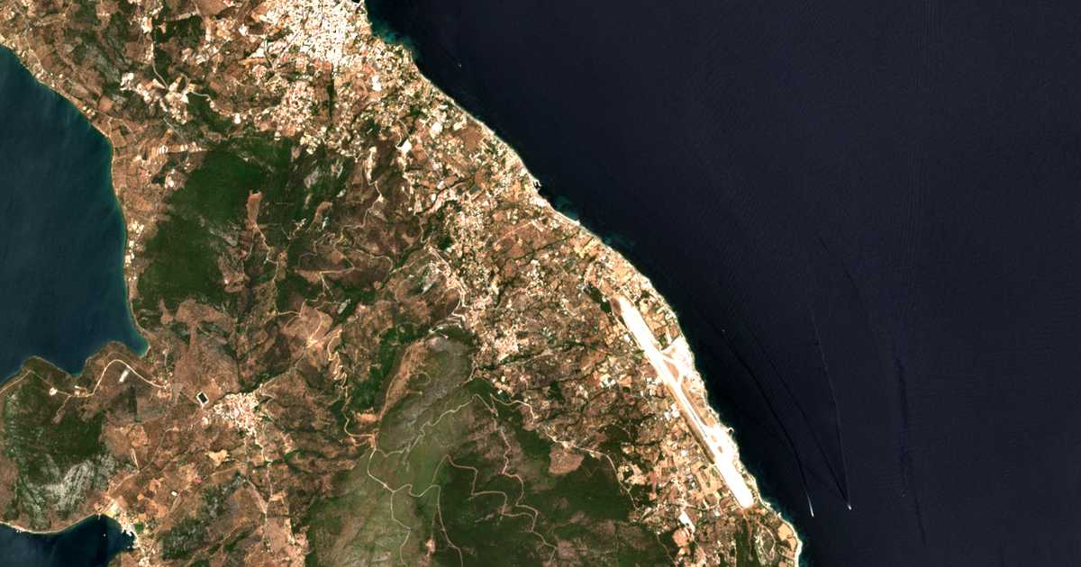Carte satellite de Pligónion