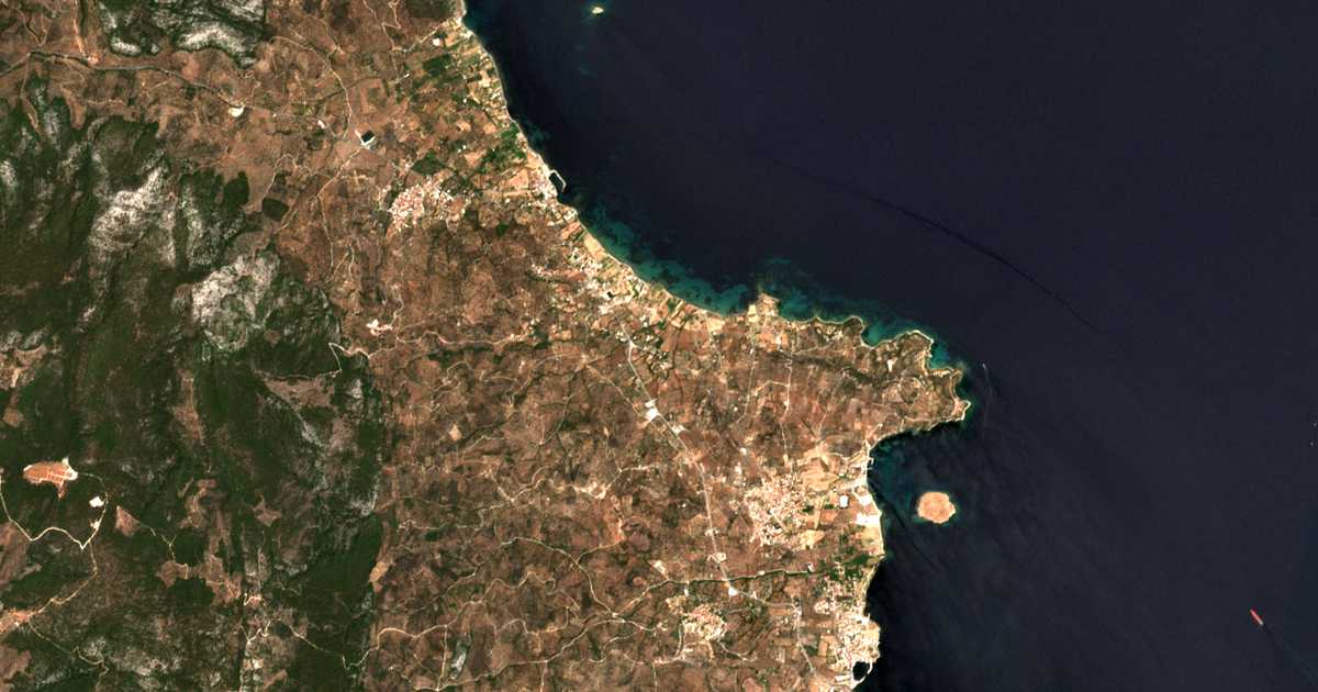 Carte satellite de Sígri