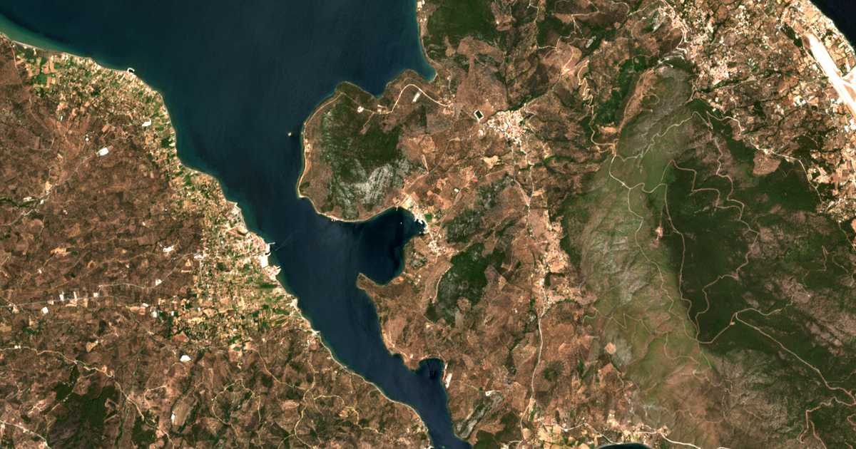 Carte satellite de Skála Loutrón