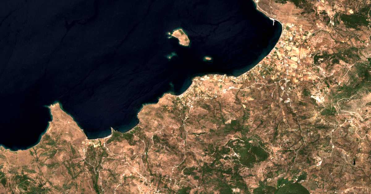 Carte satellite de Ánaxos