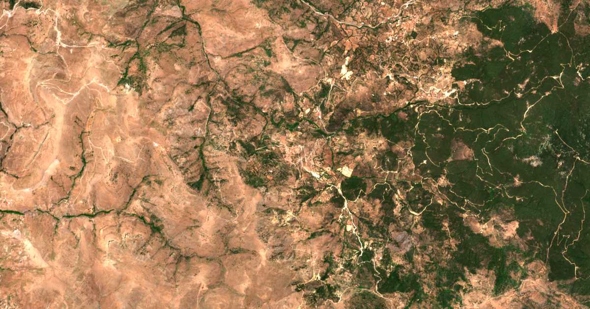 Carte satellite de Chídira