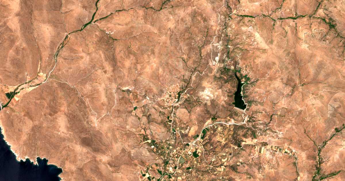 Carte satellite de Eresós