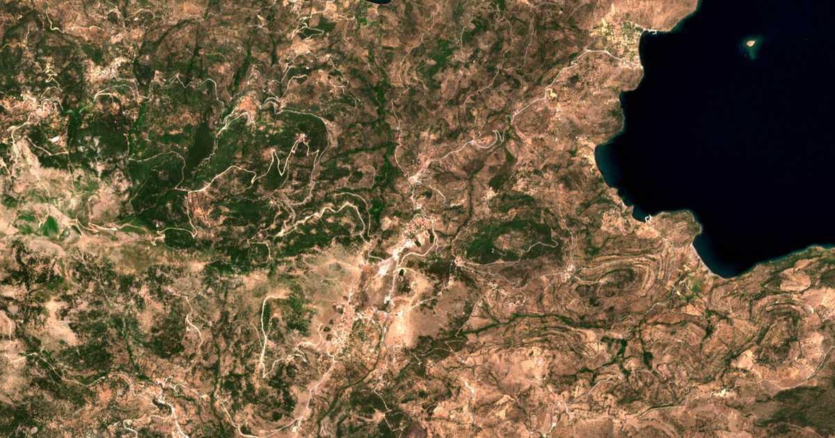 Carte satellite de Kleió