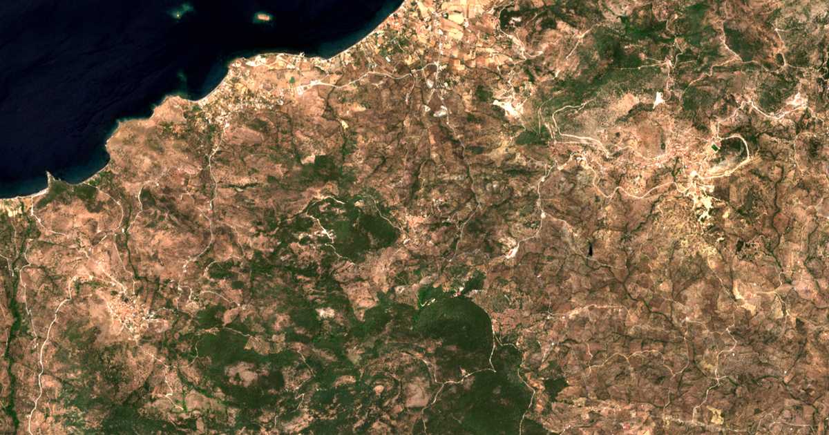 Carte satellite de Lafiónas