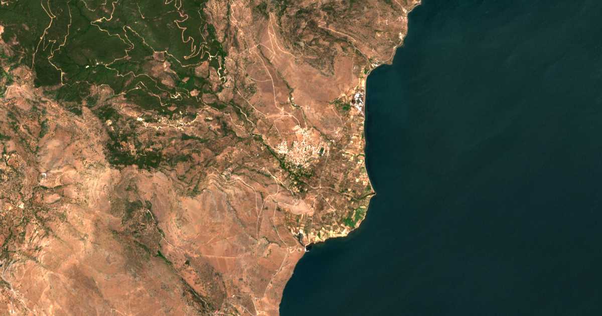 Carte satellite de Parákoila