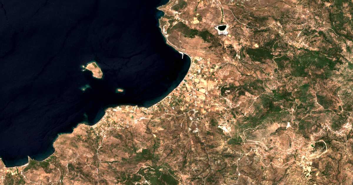 Carte satellite de Pétra