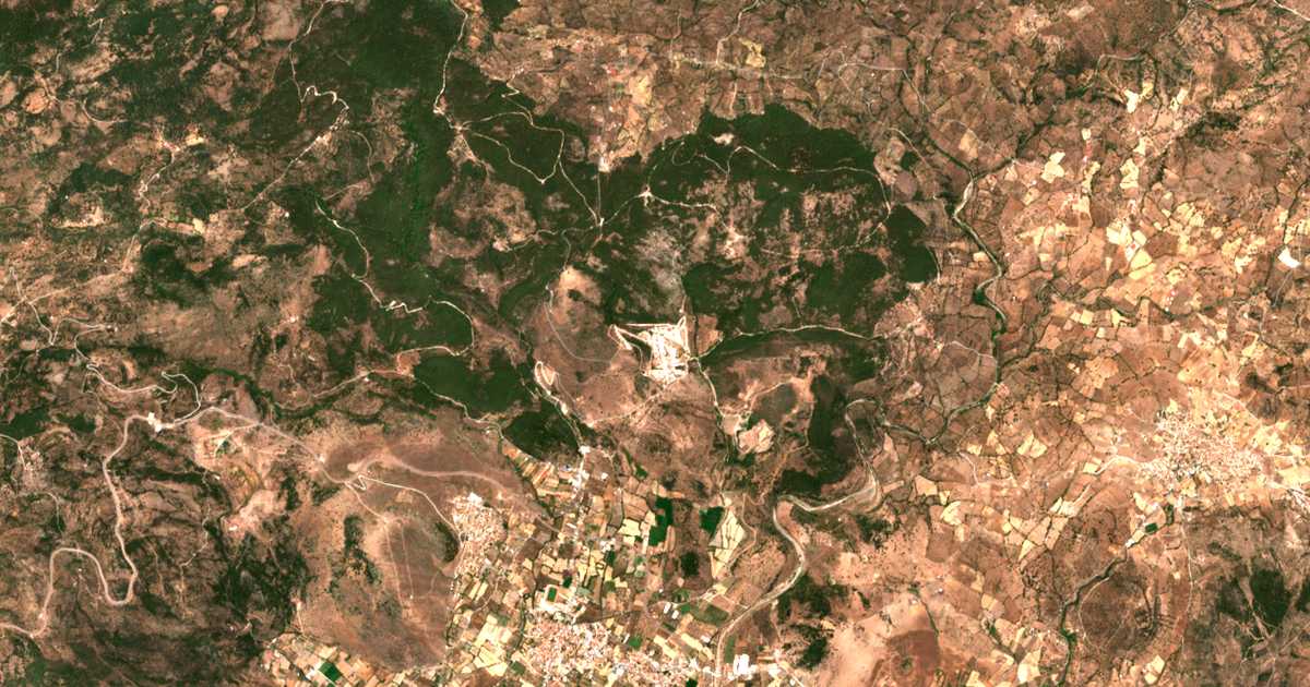 Carte satellite de Petsofás