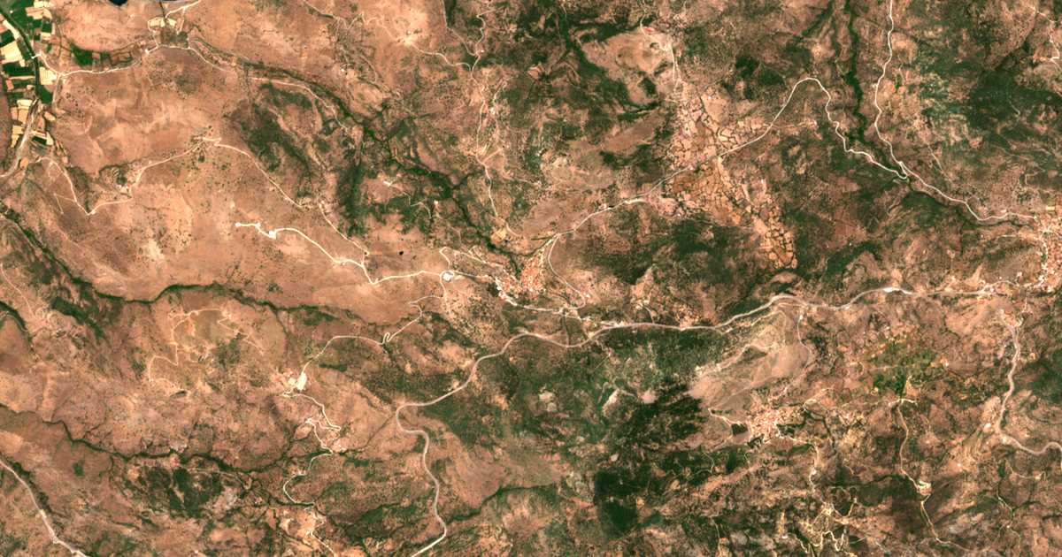 Carte satellite de Skalochórion