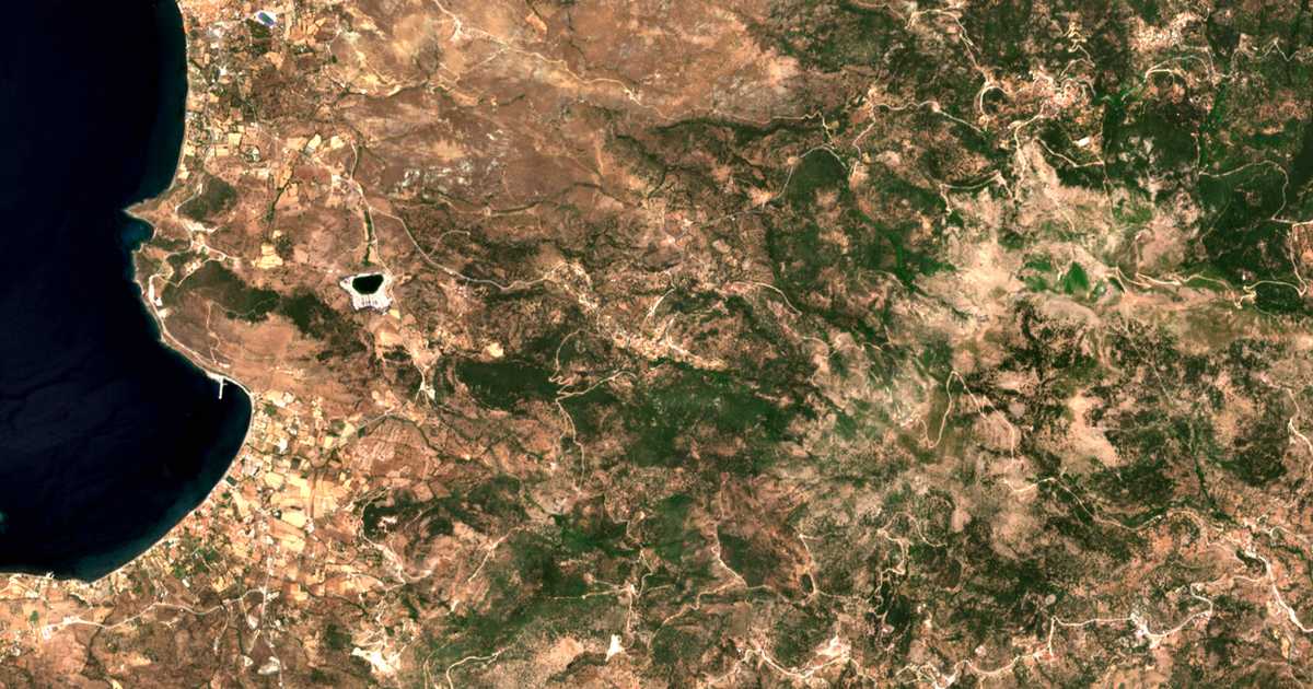 Carte satellite de Vafeiós
