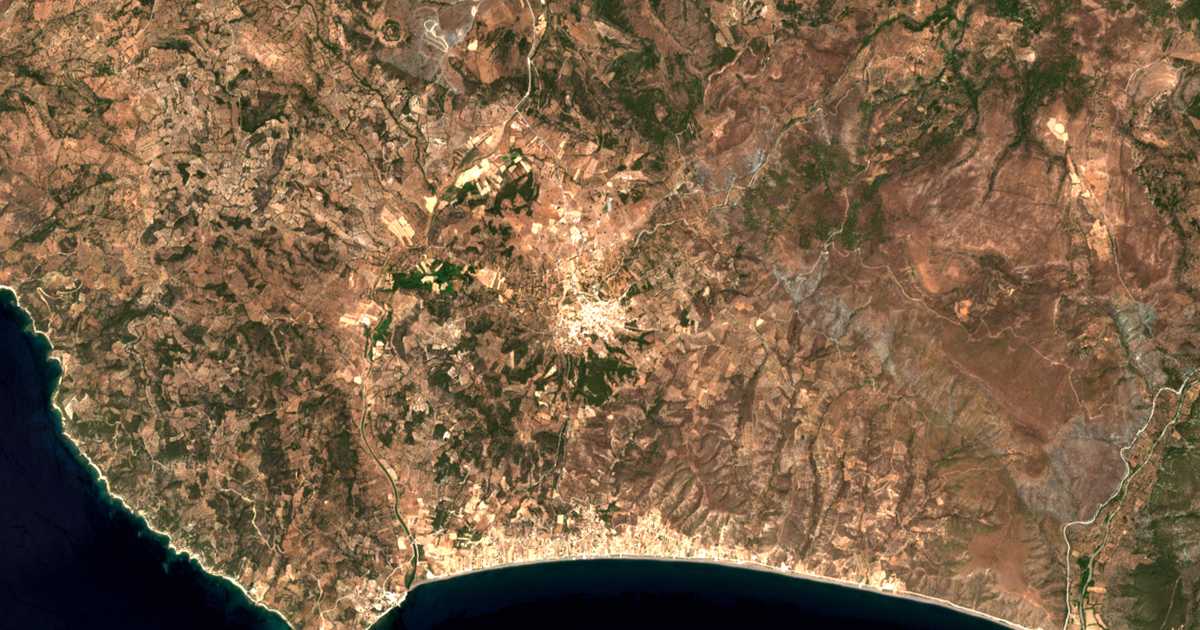 Carte satellite de Vrísa
