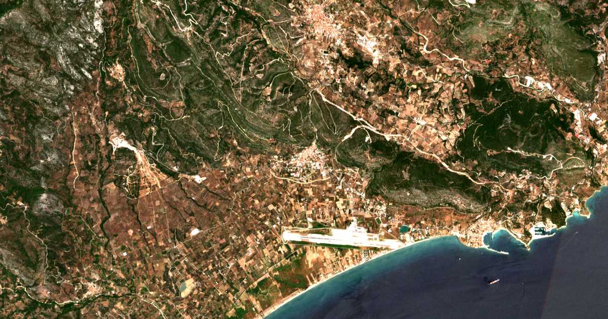 Carte satellite de Chóra