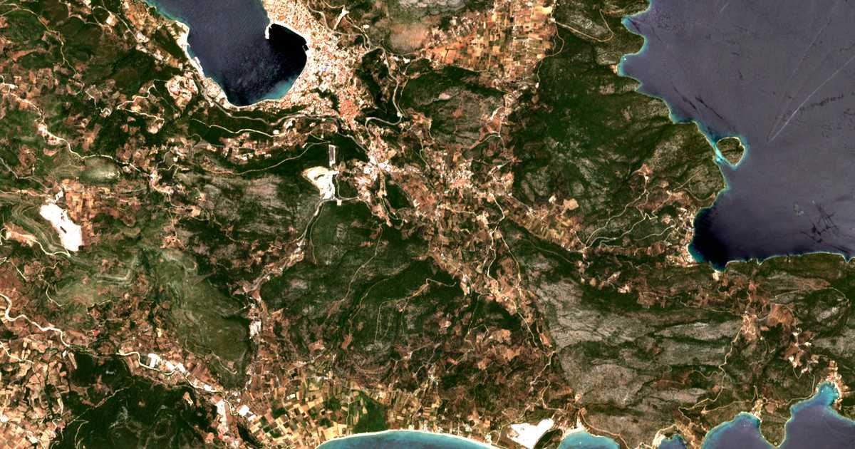 Carte satellite de Drosiá