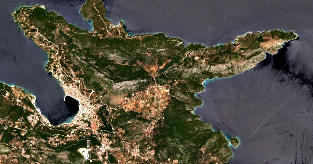 Carte satellite de Kamára