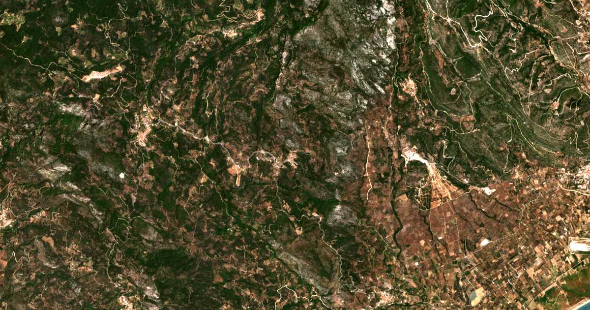 Carte satellite de Koumaradaíoi