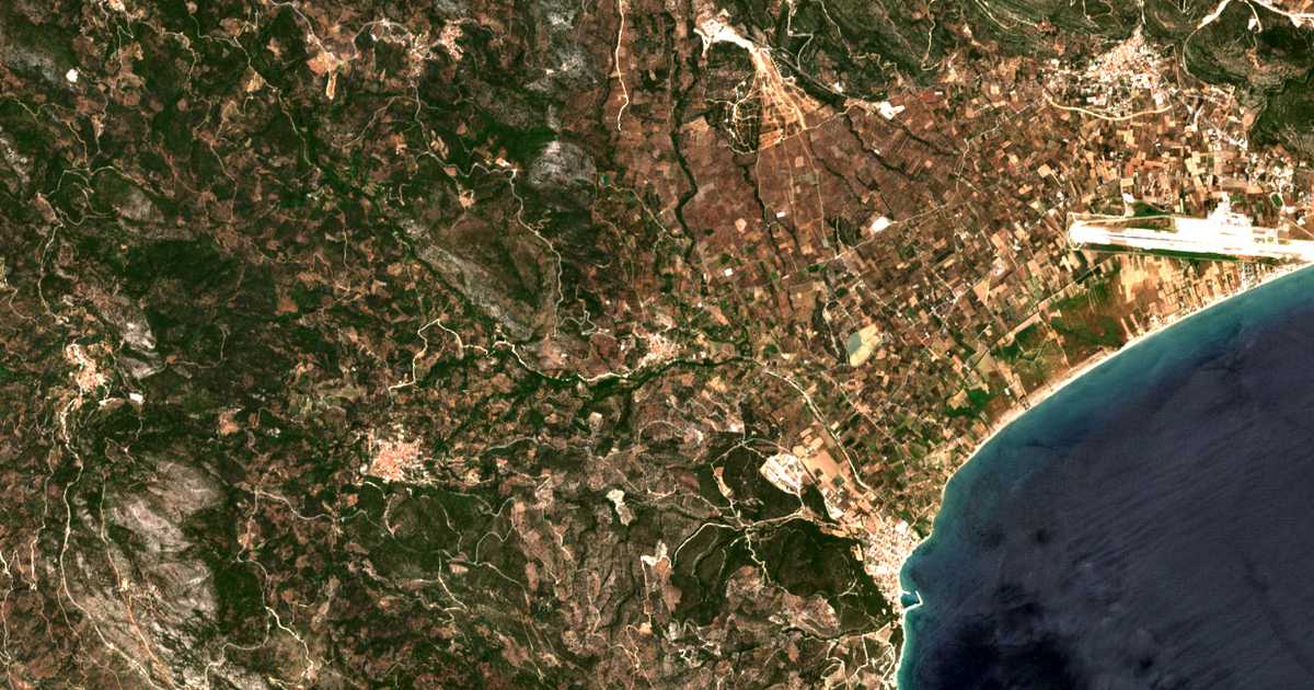 Carte satellite de Mýli