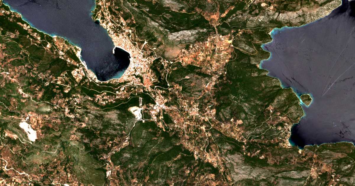 Carte satellite de Nikóla
