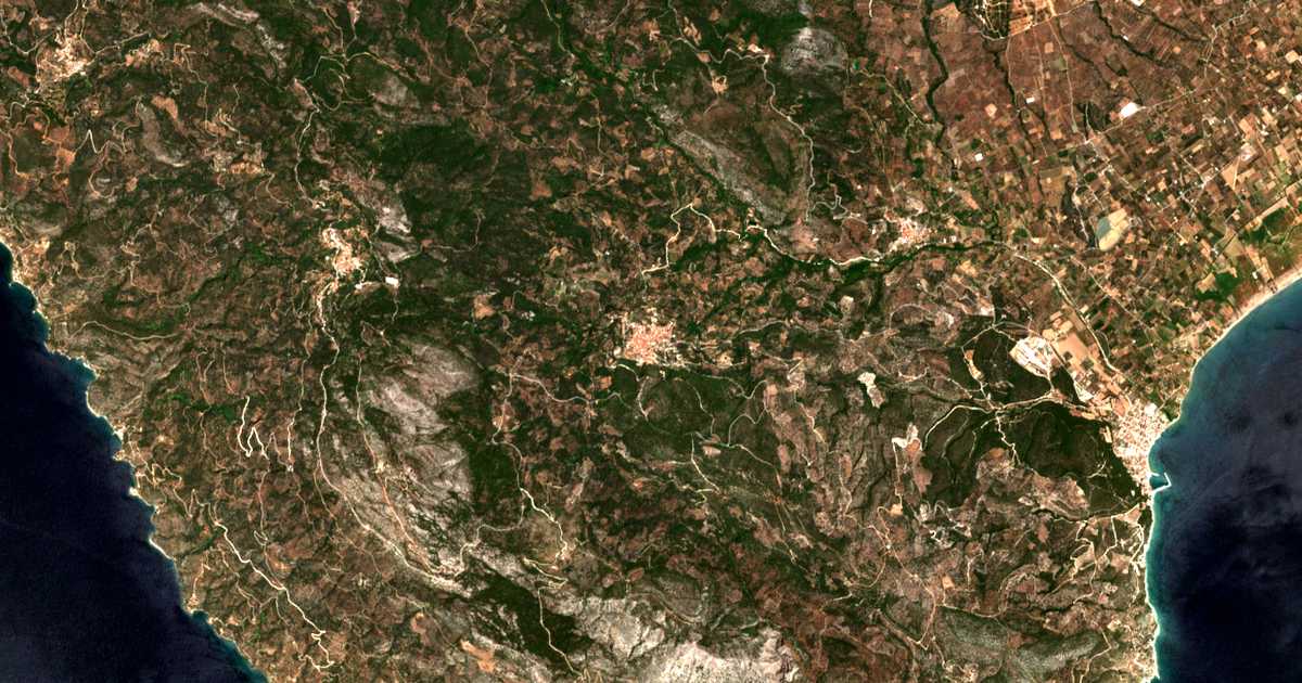 Carte satellite de Pagóndas
