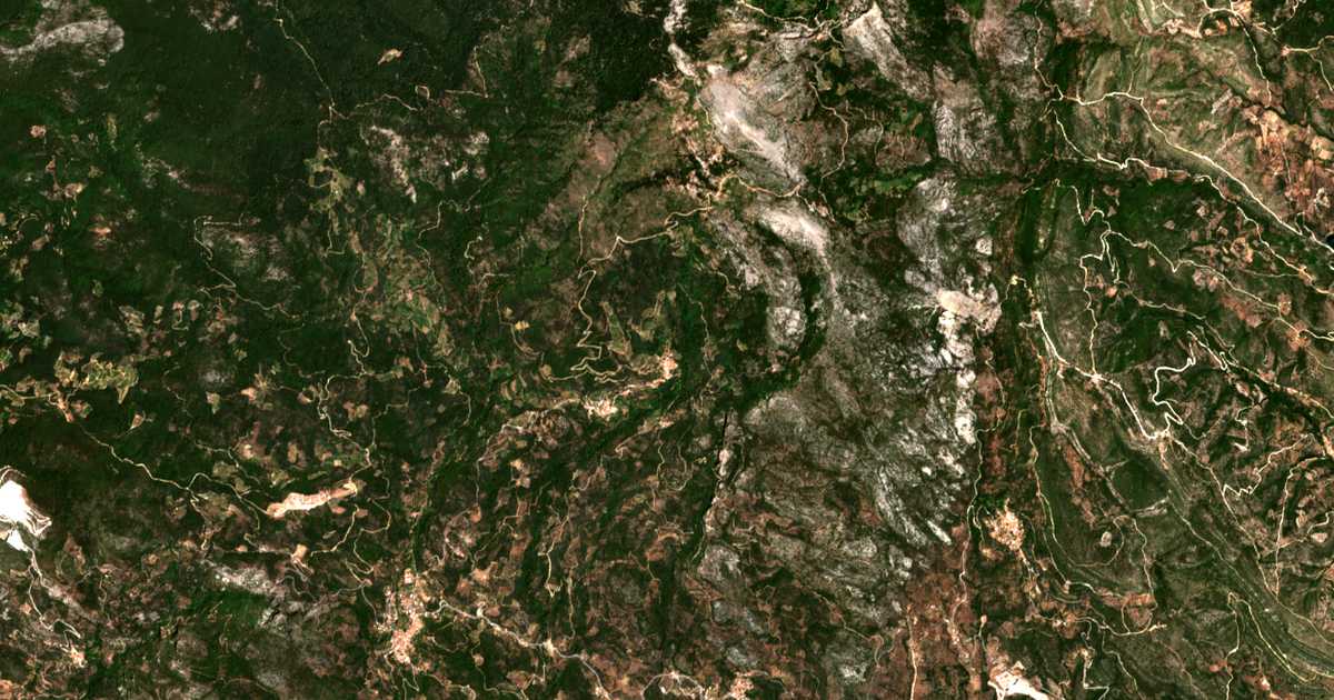 Carte satellite de Pándroson