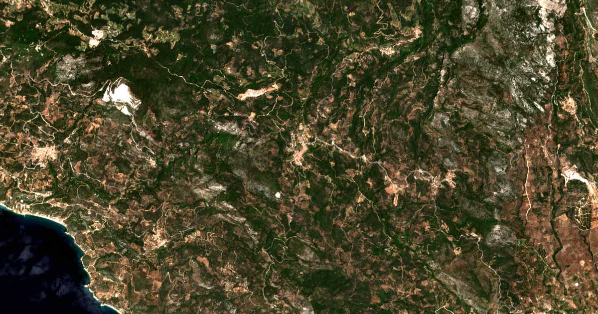 Carte satellite de Pýrgos