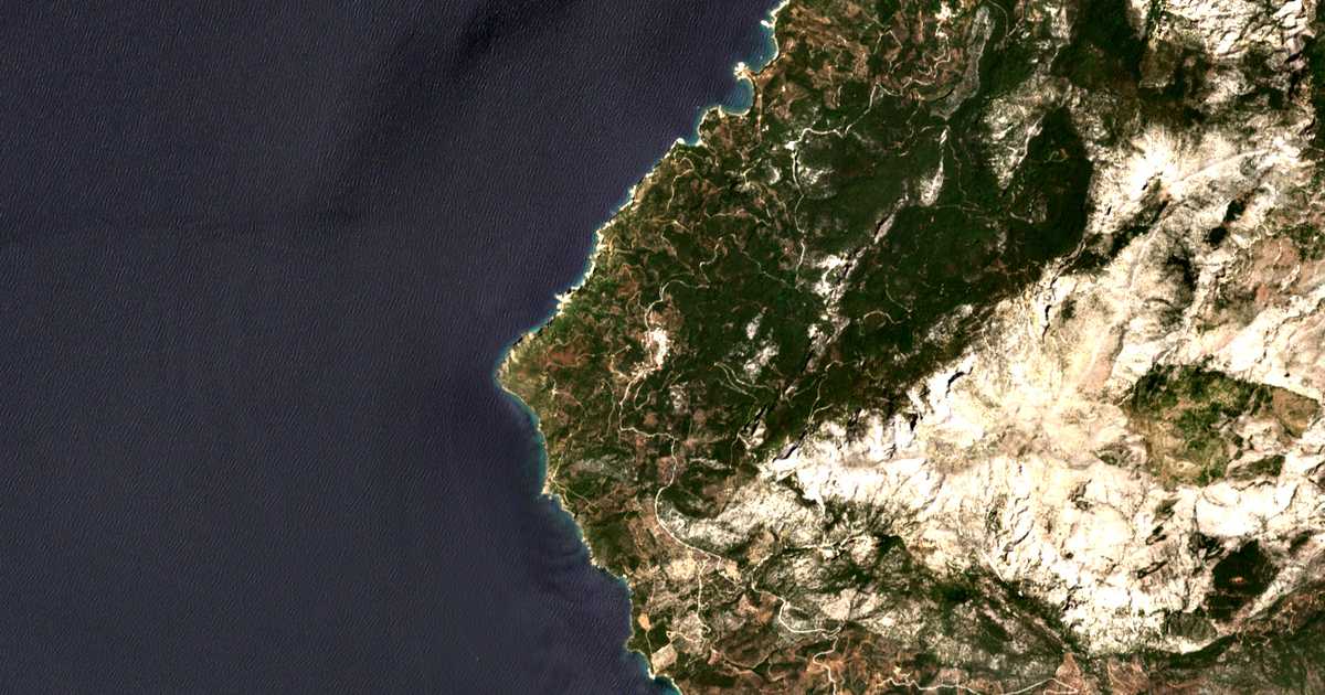 Carte satellite de Kallithea