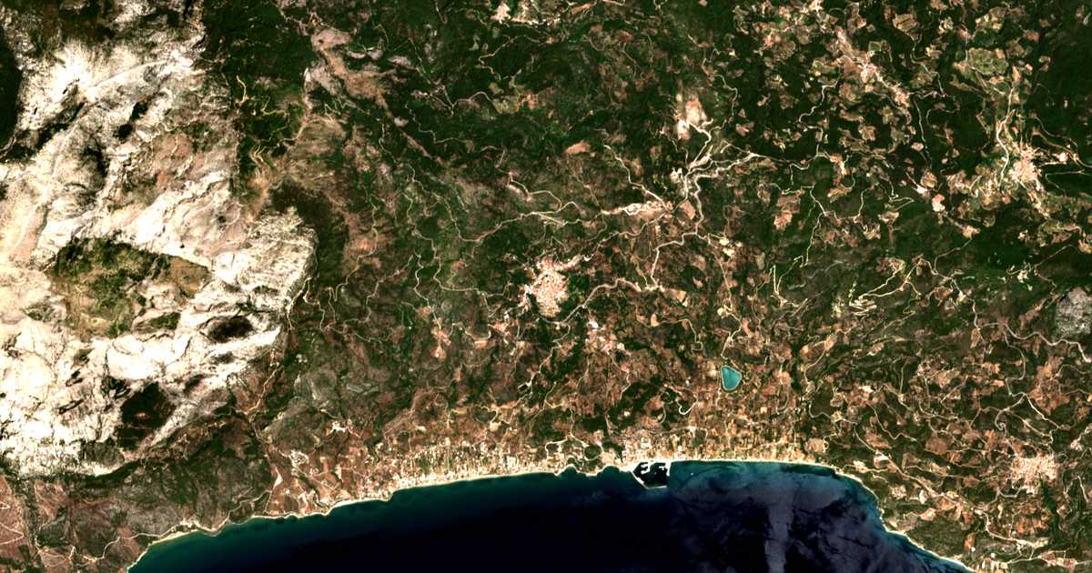 Carte satellite de Marathókambos