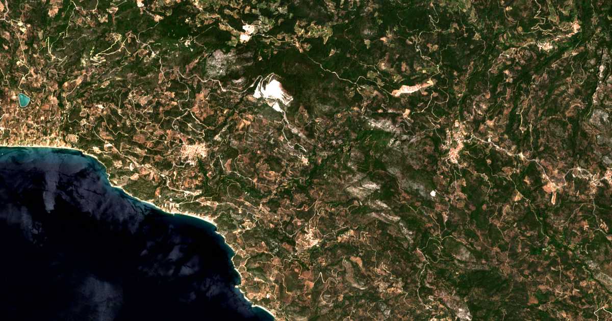 Carte satellite de Neochóri