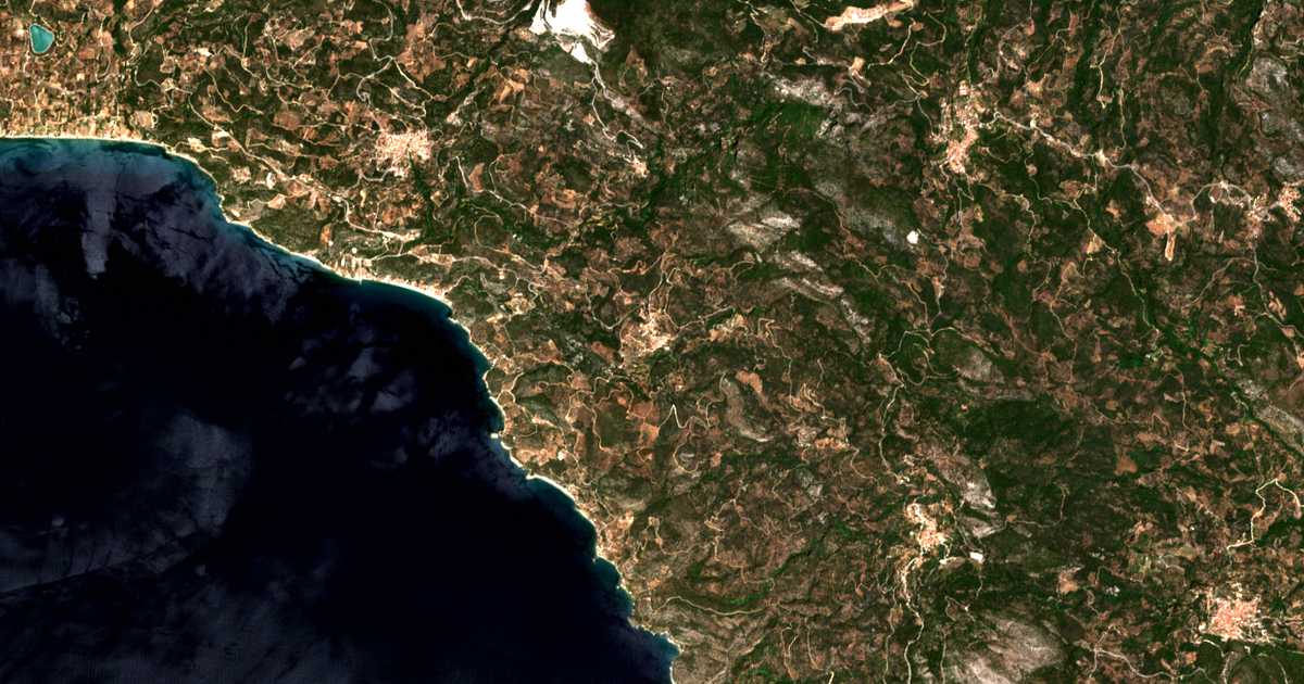 Carte satellite de Skouraíika