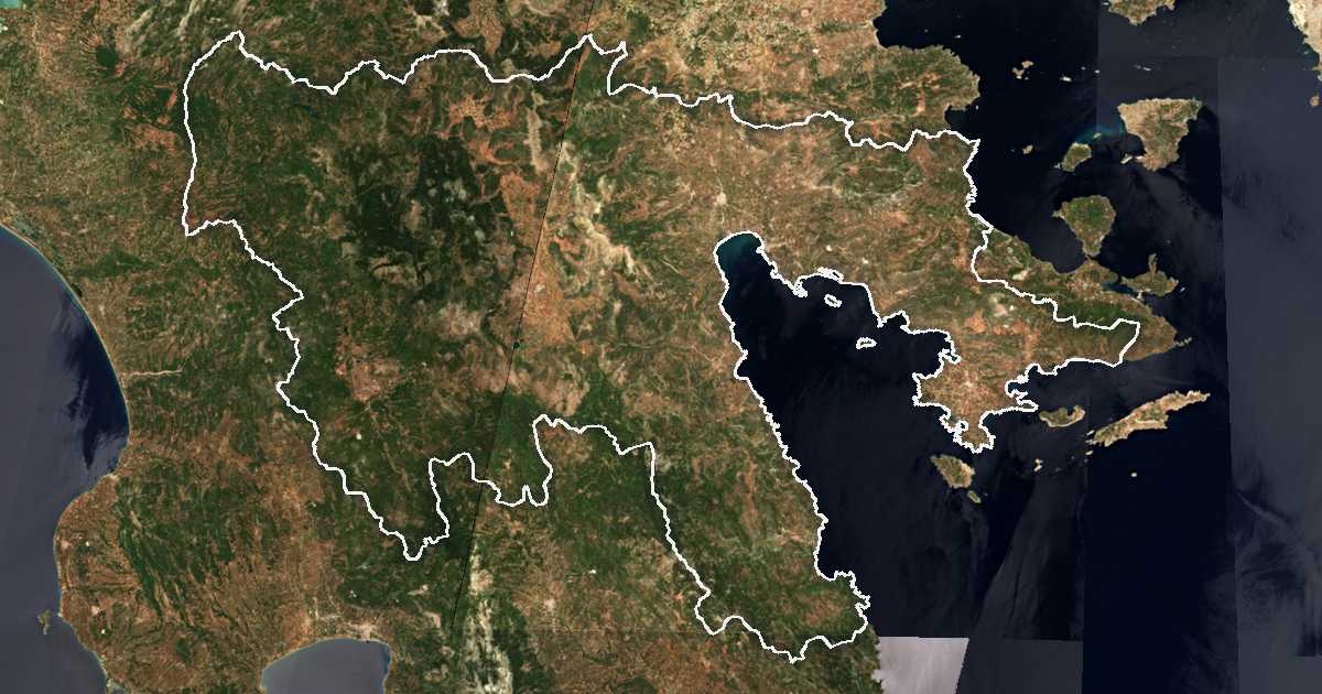 Carte satellite de Nomós Argolídos kai Arkadías