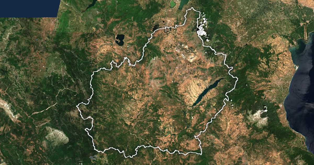 Carte satellite de Nomós Kozánis kai Grevenón